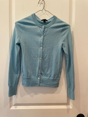 J. Crew Sky Blue Button-Front Women's Cardigan